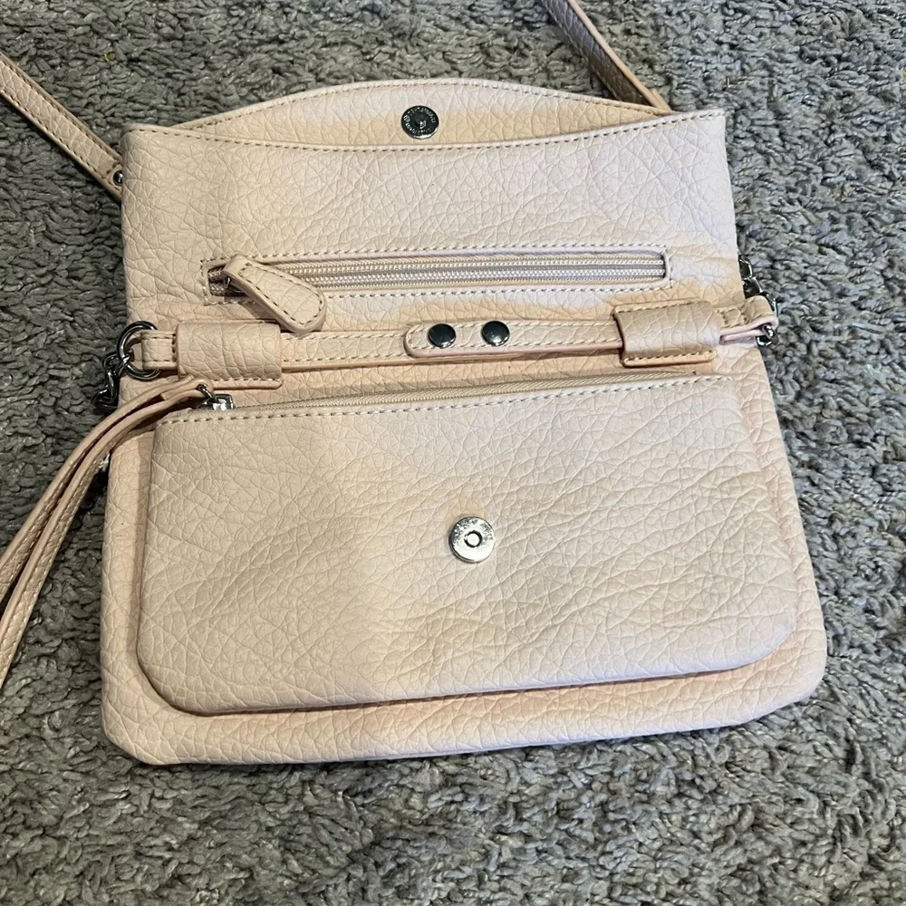 Nine West Crossbody Bag light pink in color - Picture 3 of 10